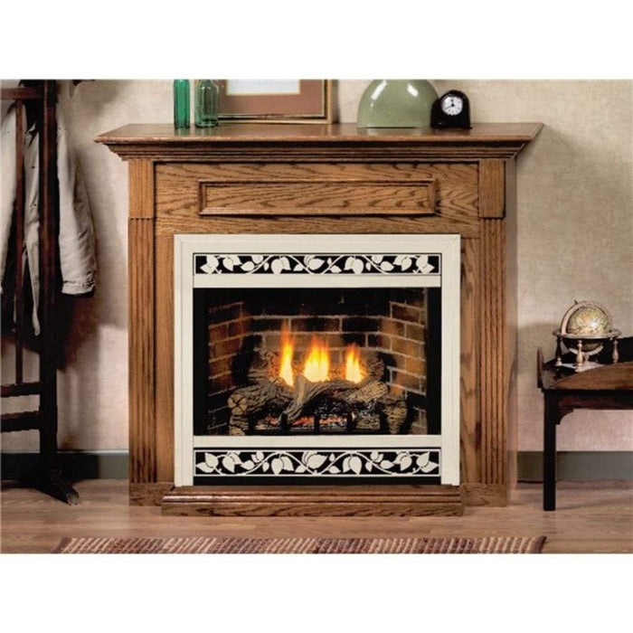 Empire Wooden Mantel Cabinet with Base for 36" Fireplaces and Fireboxes