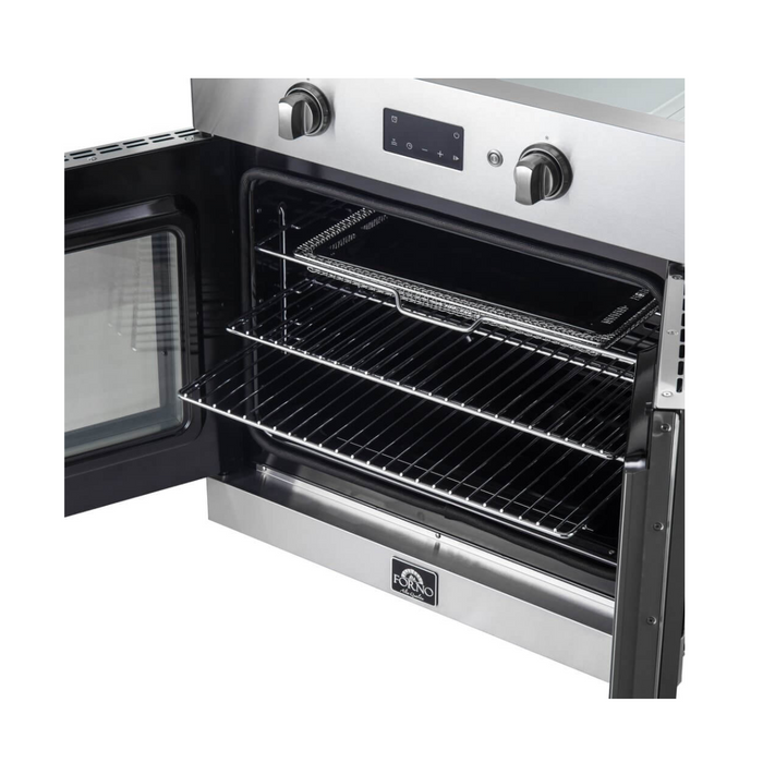 Forno 30" 3.58 Cu. Ft. French Door Electric Wall Oven with Air Fry, Self-Clean and Sous Vide, FBOEL1333-30