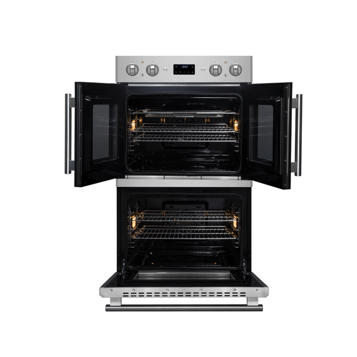 Forno 30" 7.36 Cu. Ft. French Door Double Electric Wall Oven with Air Fry, Self-Clean and Sous Vide, FBOEL1340-30