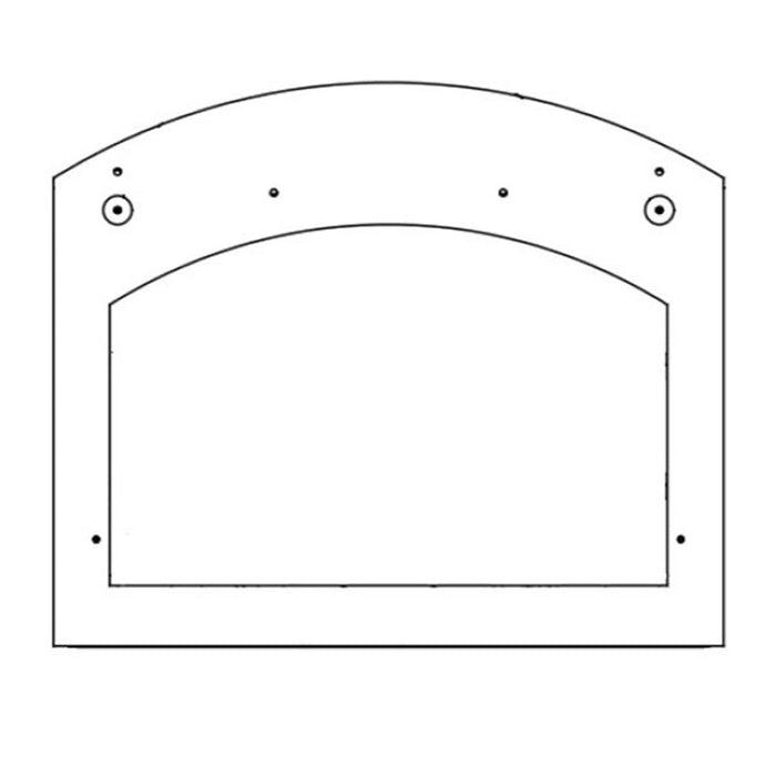 Majestic Metal Finishing Template for WarmMajic II Wood Burning Fireplace