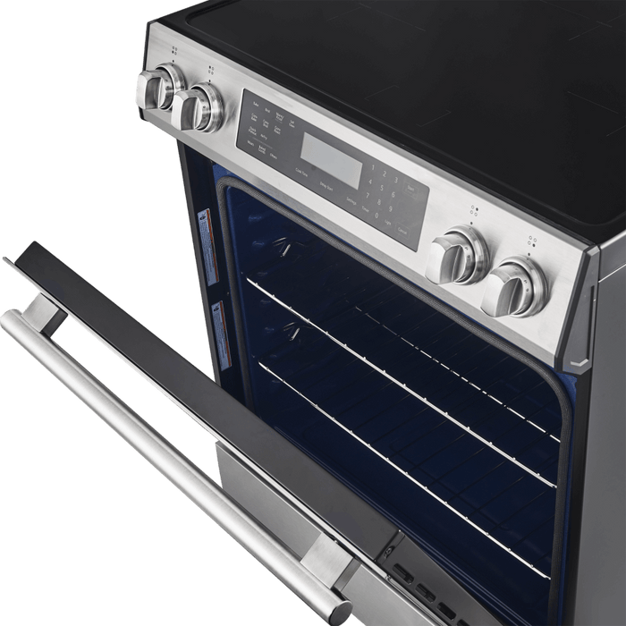 Forno Espresso 30" Induction Range with Air Fry and Self-Clean in Stainless Steel and Silver Handles, FFSIN0905-30