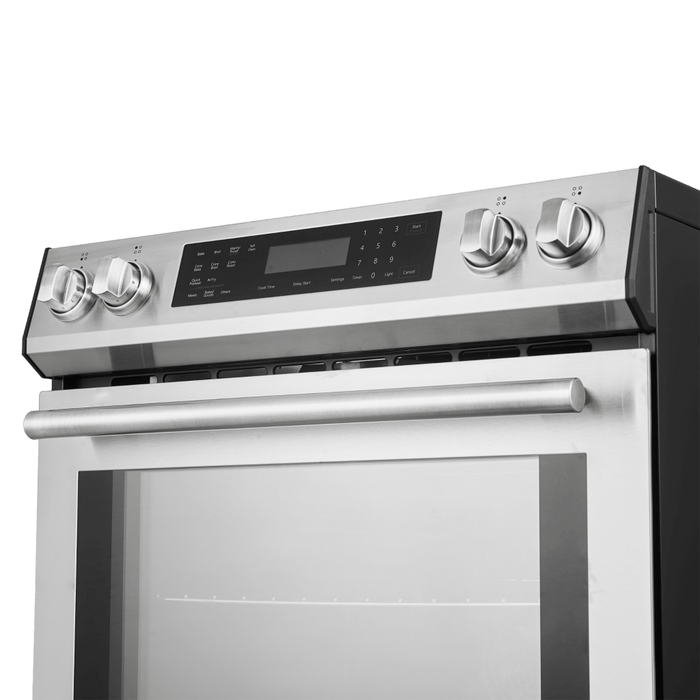 Forno Espresso 30" Induction Range with Air Fry and Self-Clean in Stainless Steel and Silver Handles, FFSIN0905-30