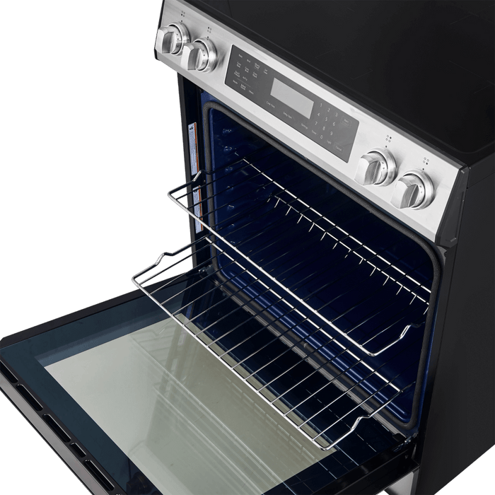 Forno Espresso 30" Induction Range with Air Fry and Self-Clean in Stainless Steel and Silver Handles, FFSIN0905-30