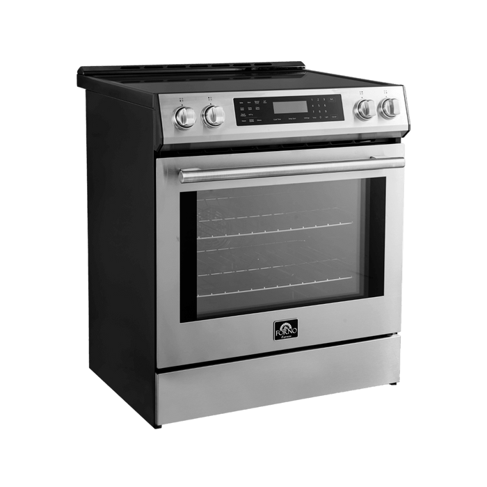 Forno Espresso 30" Induction Range with Air Fry and Self-Clean in Stainless Steel and Silver Handles, FFSIN0905-30