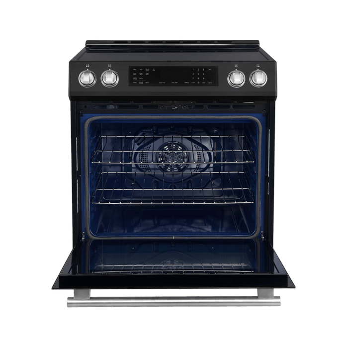 Forno Espresso 30" Induction Range with Air Fry and Self-Clean in Black and Silver Handles, FFSIN0905-30BLK