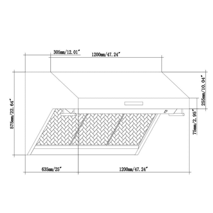 Forno Appliance Package - 48 Inch Dual Fuel Range, Wall Mount Range Hood, Microwave Drawer, AP-FFSGS6156-48-3