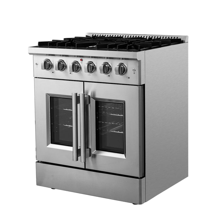 Forno 30 Inch Vittorio French Door Gas Range, FFSGS6444-30