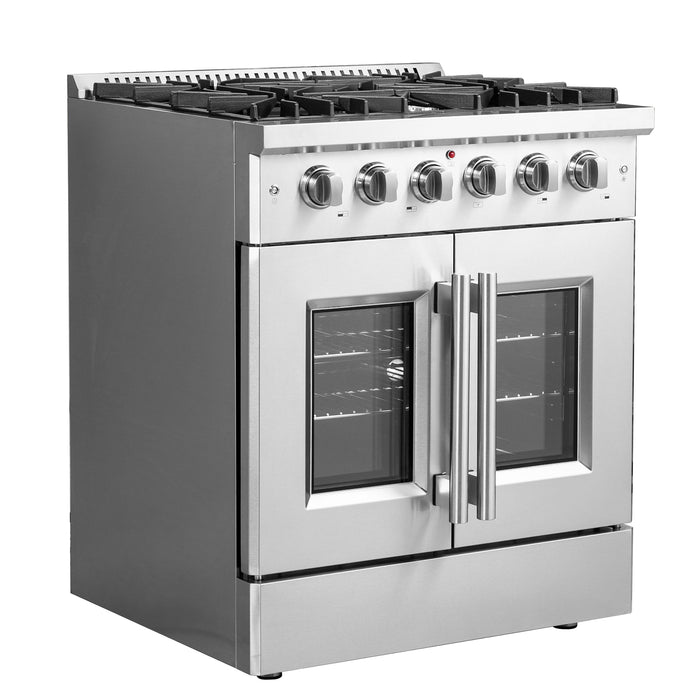 Forno 30 Inch Vittorio French Door Gas Range, FFSGS6444-30