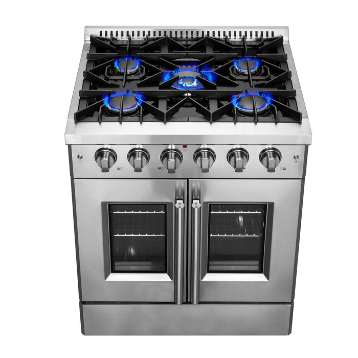 Forno 30 Inch Vittorio French Door Gas Range, FFSGS6444-30