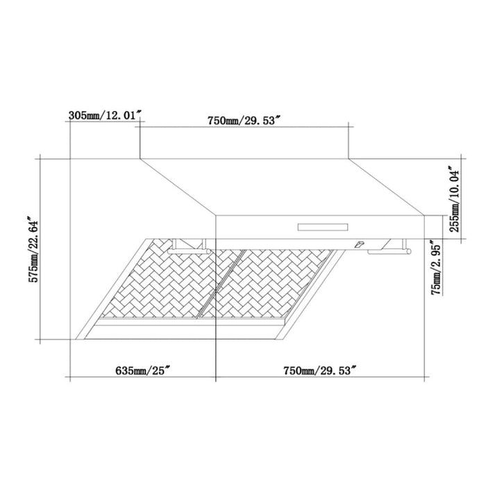 Forno Appliance Package - 30 Inch Gas Range, Wall Mount Range Hood, Dishwasher, AP-FFSGS6239-30-2