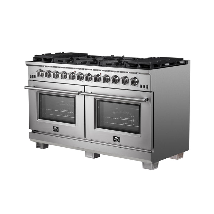 Forno 60 Inch Titanium Pro Series Capriasca Freestanding Gas Range, FFSGS6260-60