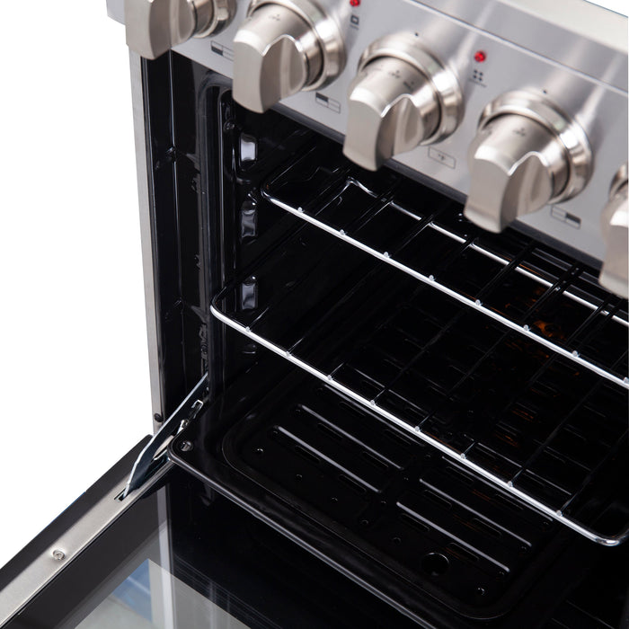 Forno 20" Freestanding Electric Range With 4 Elements in Stainless Steel, FFSEL6052-20