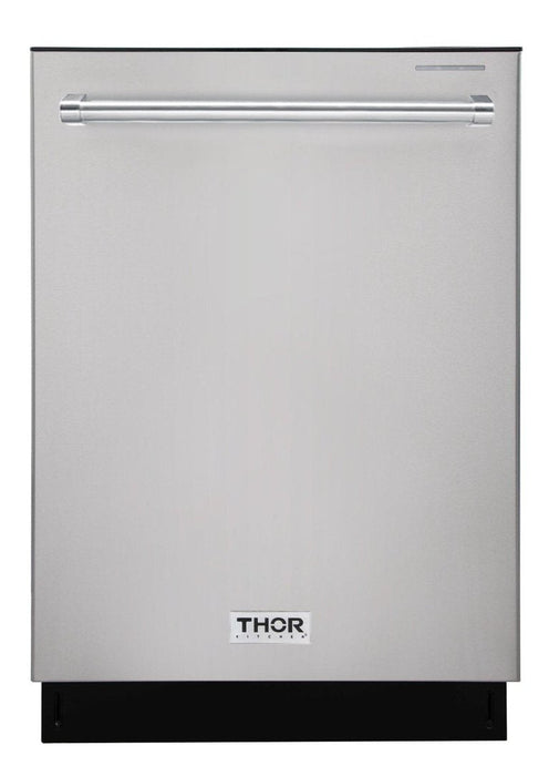 Thor Kitchen Appliance Package - 30 In. Propane Gas Burner/Electric Oven Range, Range Hood, Refrigerator with Water and Ice Dispenser, Dishwasher, AP-HRD3088ULP-10
