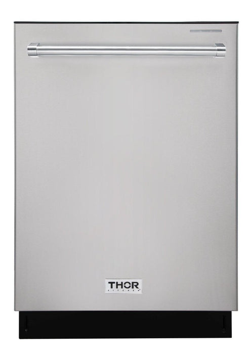 Thor Kitchen Appliance Package - 30 in. Gas Burner/Electric Oven Range, Range Hood, Refrigerator, Dishwasher, AP-HRD3088U-3