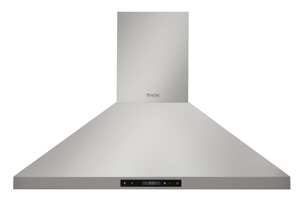 Thor Kitchen Appliance Package - 36 in. Natural Gas Range, Range Hood, Microwave Drawer, AP-HRG3618U-5