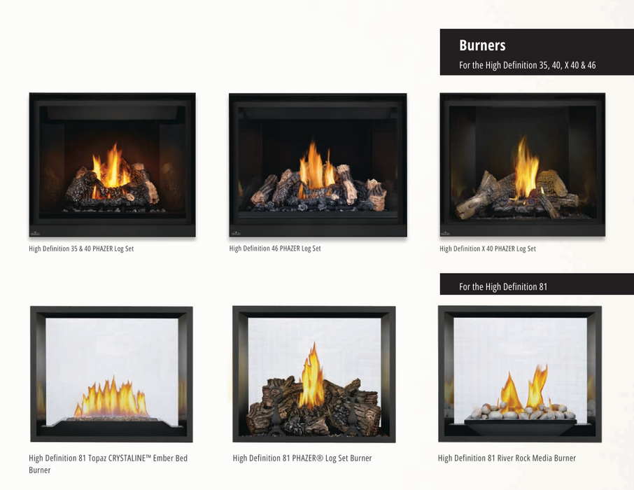 Napoleon High Definition Direct Vent See-Through Gas Fireplace