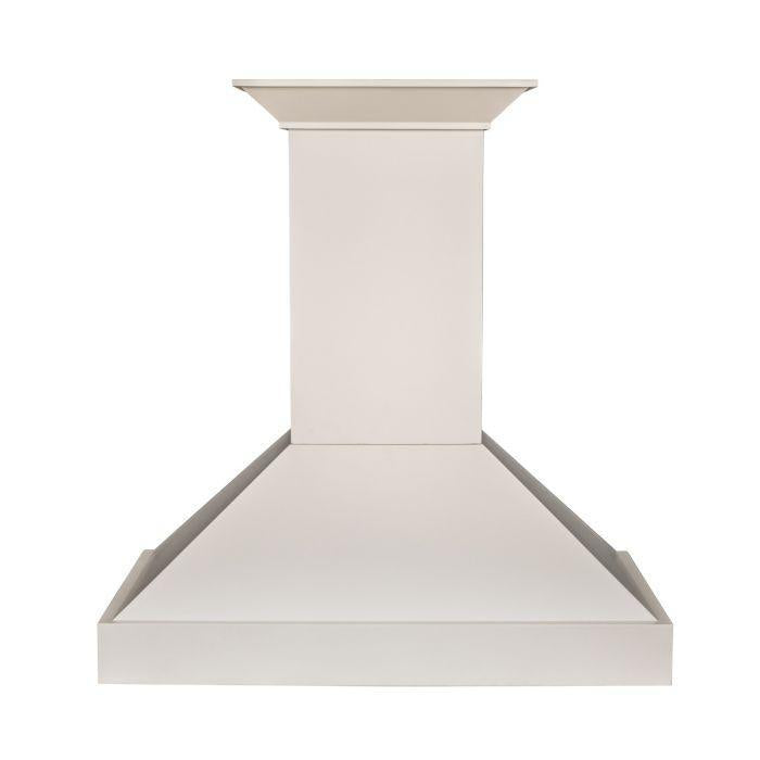 ZLINE 48" Wooden Wall Mount Range Hood in Cottage White, KBTT-48