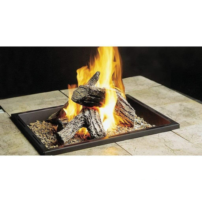 Kingsman 27" FP2785LP-FL Outdoor Rectangular Fire Pit