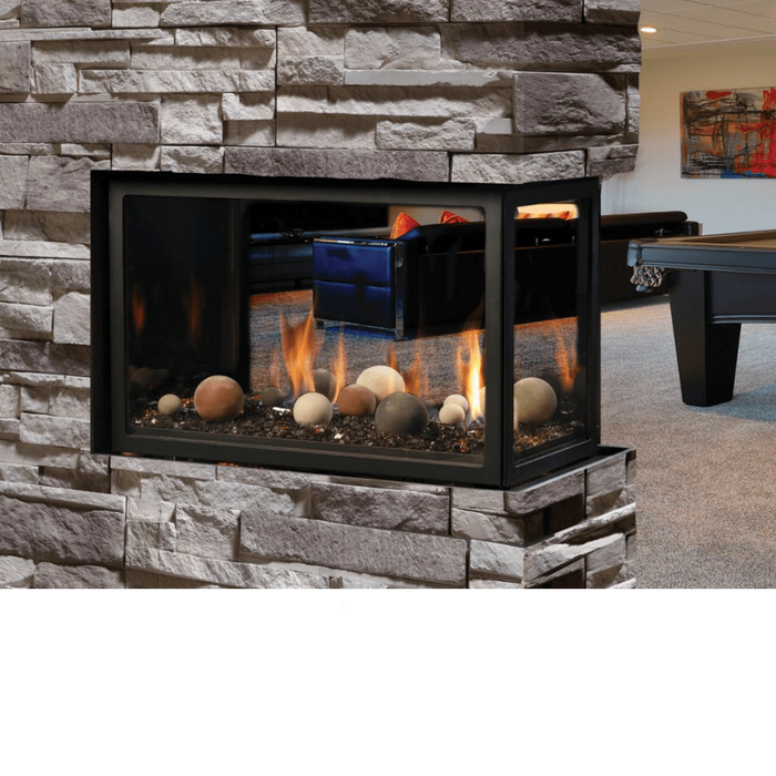 Kingsman 43" MCVP42 Multi-sided Clean View Peninsula Direct Vent Gas Fireplace