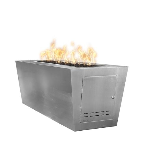 The Outdoor Plus Mesa Fire Pit - Stainless Steel + Free Cover