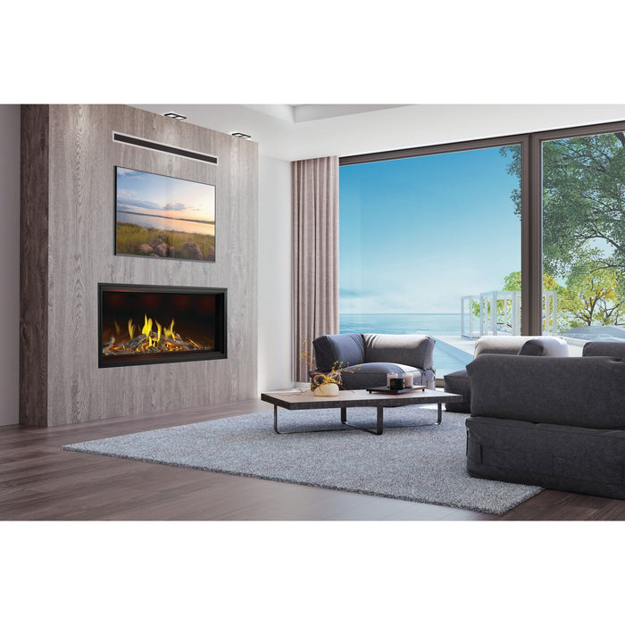 Napoleon 62" Tall Linear Vector Direct Vent Gas Fireplace with Luminous Logs