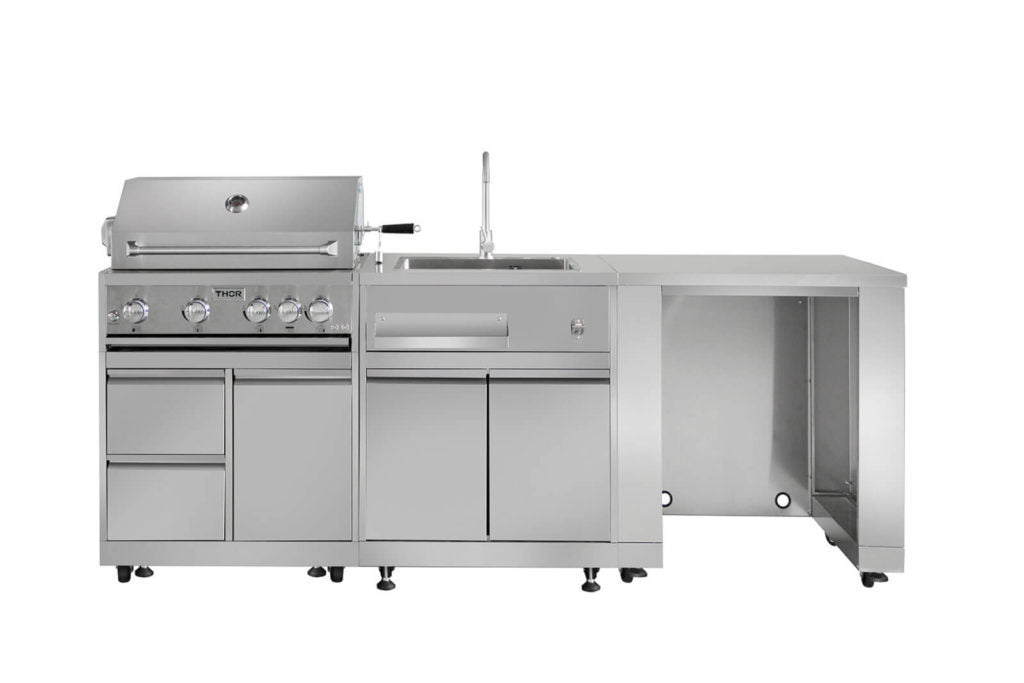 Thor Kitchen Pro Style Grill Cabinet in Stainless Steel, MK03SS304