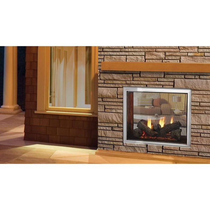 Majestic Fortress 36" Indoor/Outdoor See-Through Direct Vent Gas Fireplace