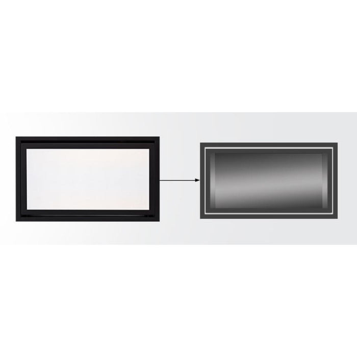 Majestic CFT-48-PT-C Pewter Clean Face Trim Front for Echelon II 48" Gas Fireplace