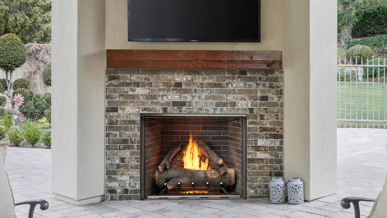 Majestic Courtyard 42" Traditional Outdoor Vent Free Natural Gas Fireplace With IntelliFire Ignition System