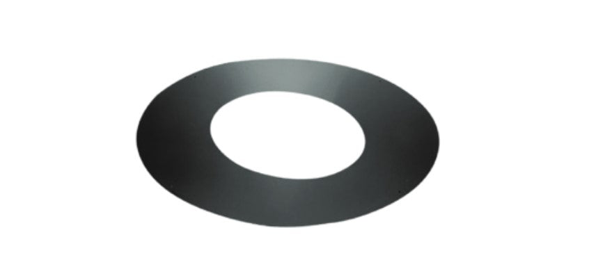 Majestic DuraTech DV-6DT-RSTC6 6" Black Galvalume Trim Collar for 4/12 - 6/12 Pitch Roof Support