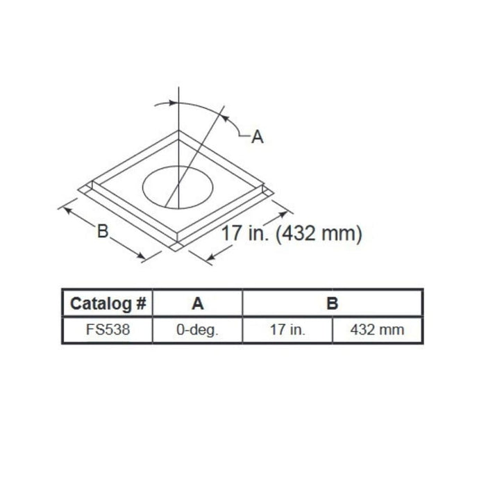 Majestic FS538 Flat Firestop Spacer for SL1100 and SL400 Series Pipe