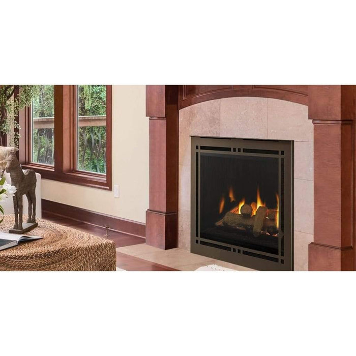 Majestic Meridian 36" Traditional Direct Vent Gas Fireplace With IntelliFire Touch Ignition System