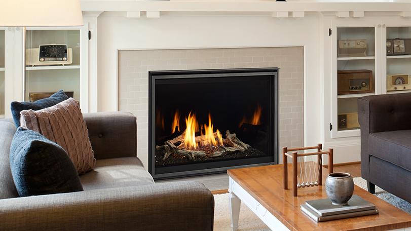 Majestic Meridian Modern 36" Traditional/Contemporary Top Direct Vent Natural Gas Fireplace With IntelliFire Touch ignition System