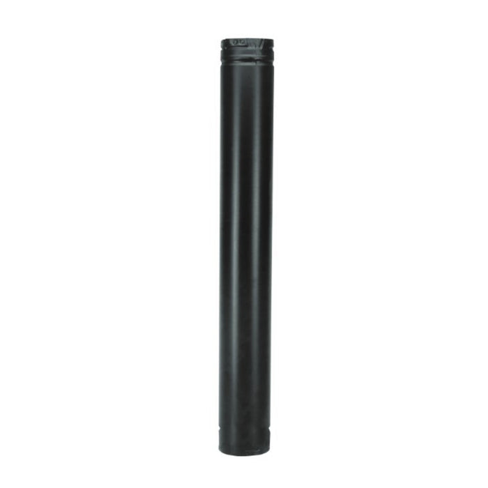 Majestic PelletVent Pro DV-3PVP-12B 3" x 12" Black Straight Pipe