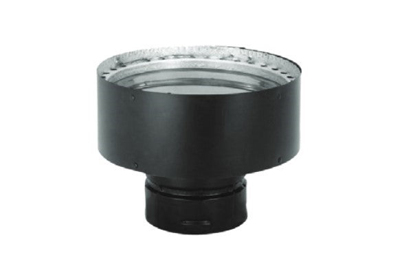 Majestic PelletVent Pro DV-3PVP-X6 3" - 6" Black Chimney Adapter