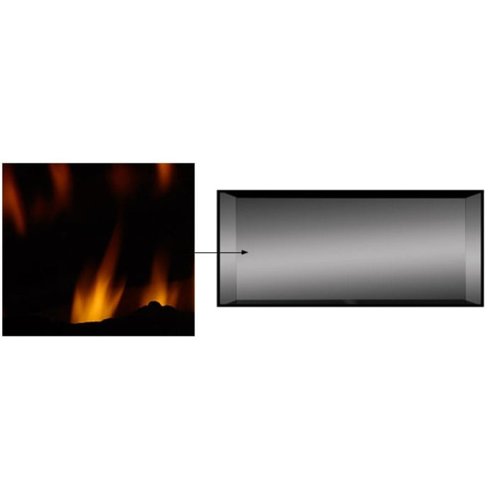 Majestic Reflective Black Ceramic Glass Liner Kit for 60" Echelon II Fireplace