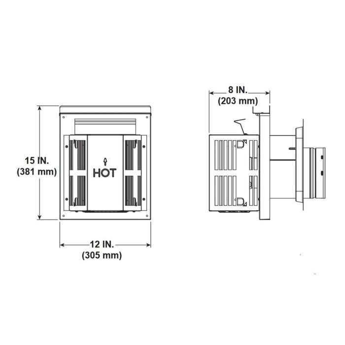 Majestic SLP-HHW2 Horizontal High Wind Trapezoid Termination Cap