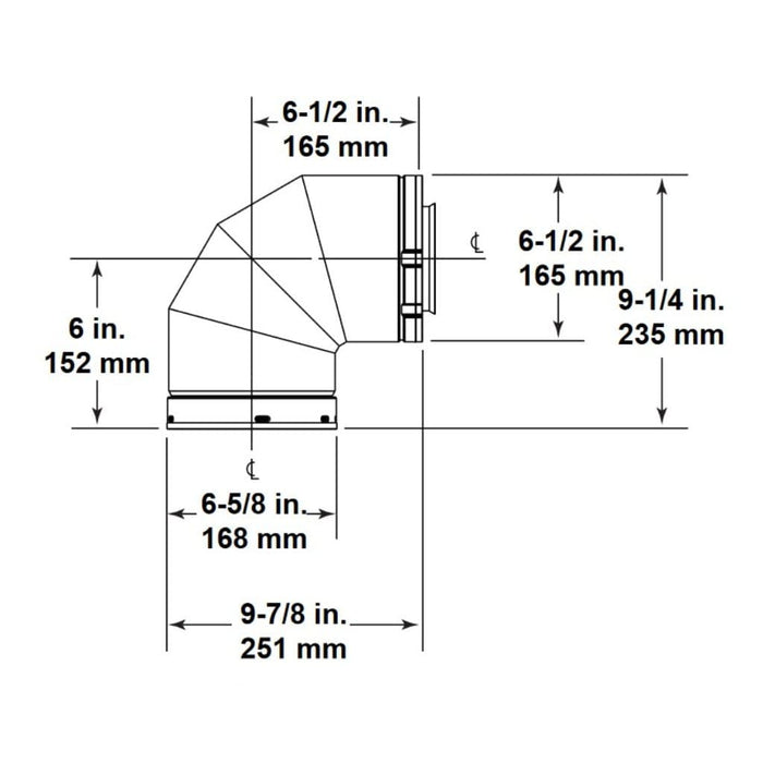 Majestic SLP90 90 Degree Elbow