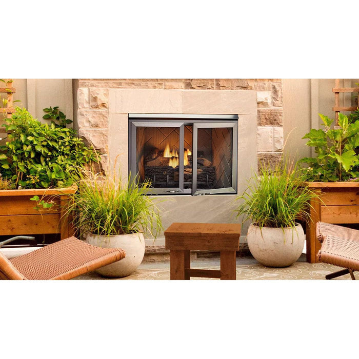 Majestic Vesper 36" Traditional Outdoor Vent-Free Gas Fireplace With Herringbone Refractory