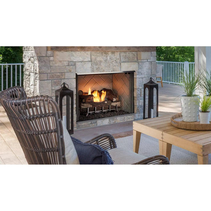 Majestic Vesper 42" Traditional Outdoor Vent-Free Gas Fireplace With Herringbone Refractory