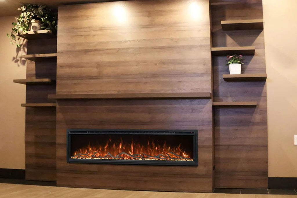 Modern Flames Allwood Fireplace Wall System for Spectrum Slimline 60" Fireplace