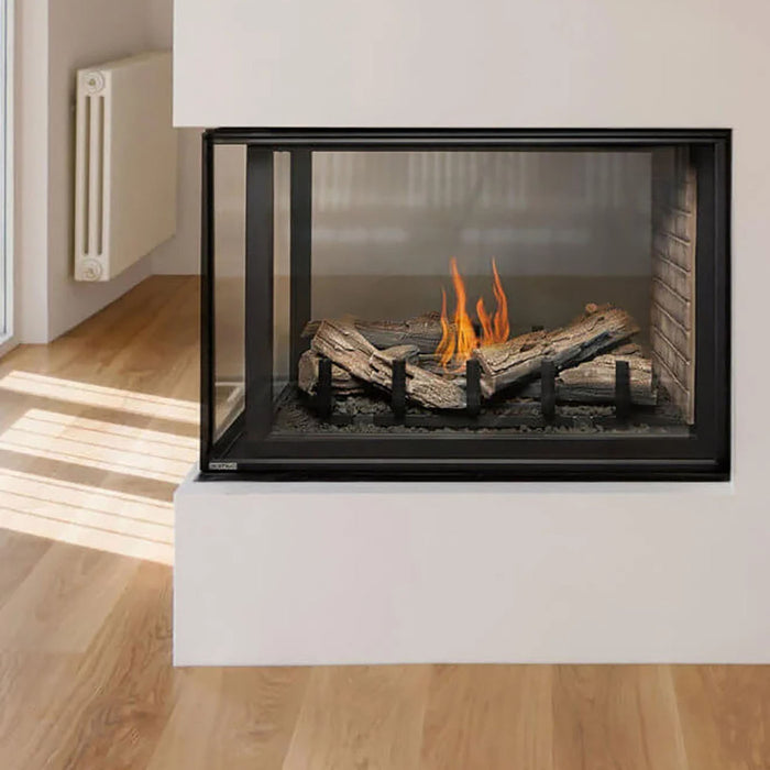 Montigo Divine Pier 38" Gas Fireplace with multi-sided design, at Dreamwood Living.