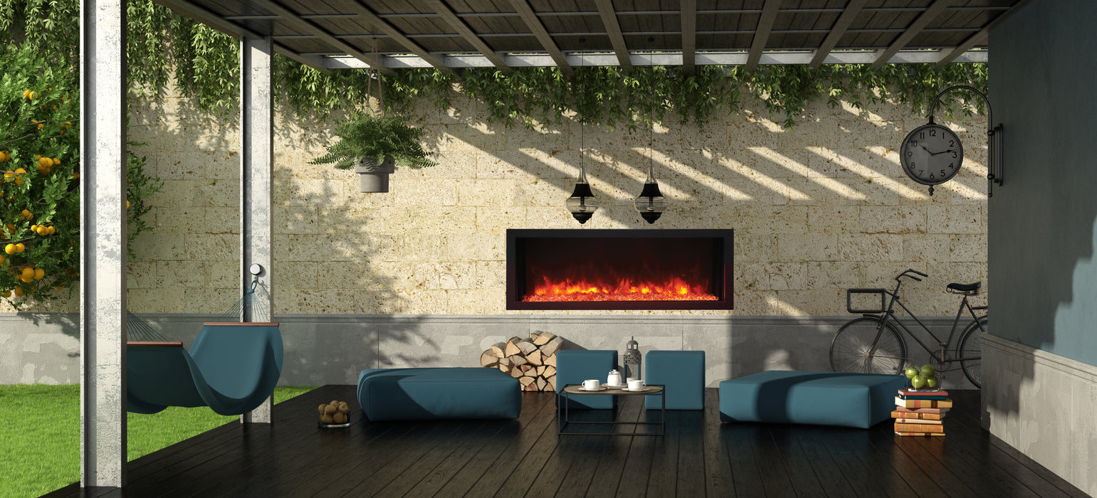 Remii Extra Slim 45" Indoor/Outdoor Electric Fireplace