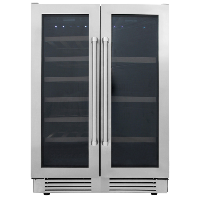 Thor Kitchen 24" French Door Wine & Beverage Cooler, TBC2401DI