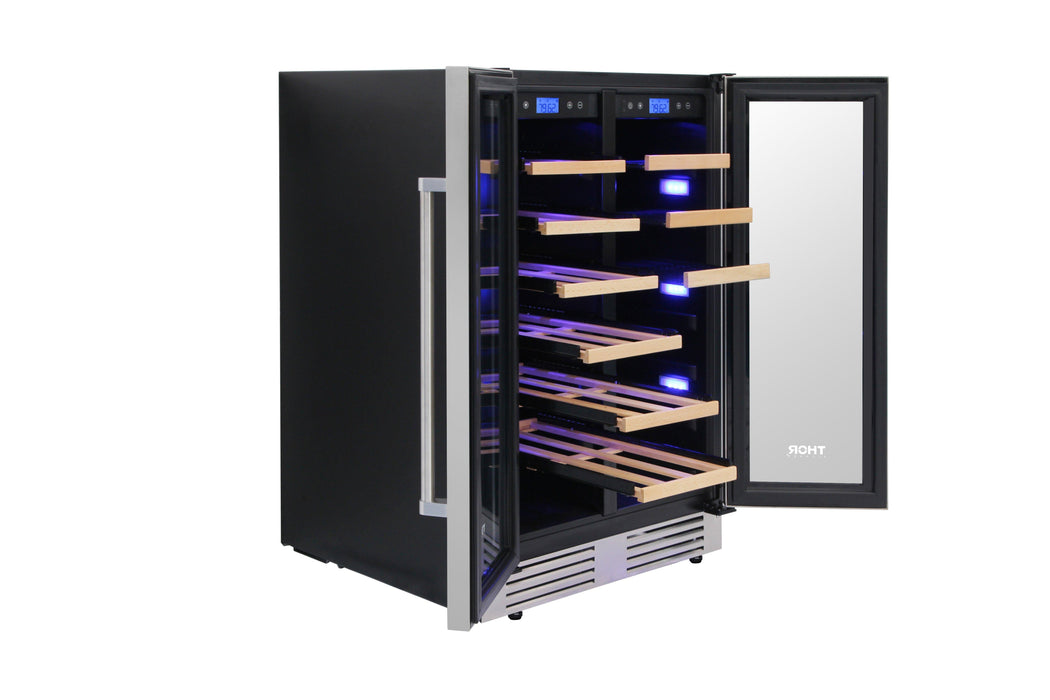 Thor Kitchen 24" French Door Wine & Beverage Cooler, TBC2401DI