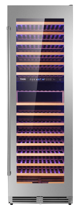 Thor Kitchen 24" 162 Bottle Dual Zone Wine Cooler, TWC2403DI