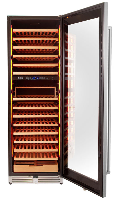 Thor Kitchen 24" 162 Bottle Dual Zone Wine Cooler, TWC2403DI