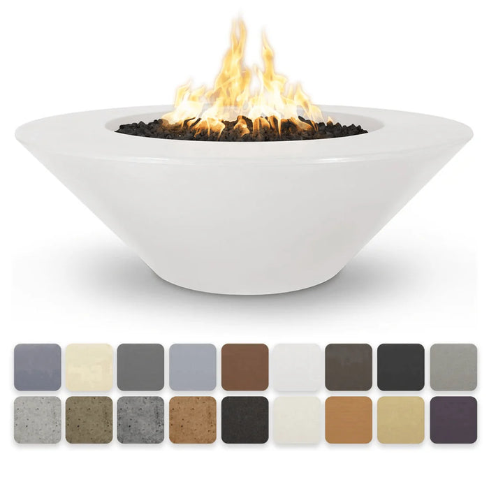 The Outdoor Plus Cazo 48" GFRC Concrete Fire Pit - Wide Ledge