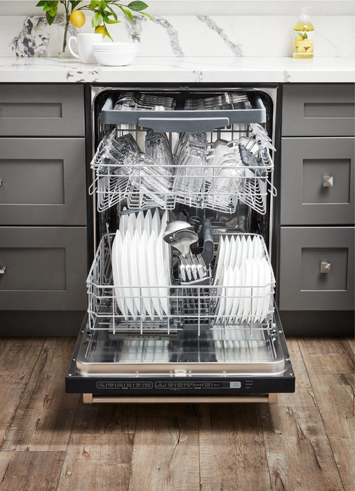 Thor Kitchen Appliance Package - 48" Propane Gas Range, Range Hood, Refrigerator with Water and Ice Dispenser, Dishwasher, Wine Cooler, AP-LRG4807ULP-W-8