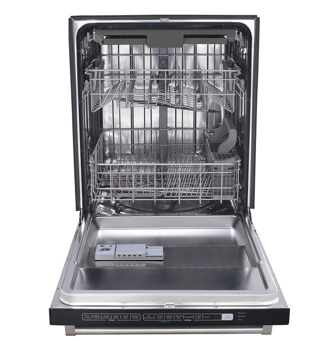 Thor Kitchen Appliance Package - 48" Gas Range, Range Hood, Refrigerator, Dishwasher, Wine Cooler, AP-LRG4807U-W-12